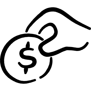 Cash Payment Coin 1 Icon from Freehand Line - Free Set