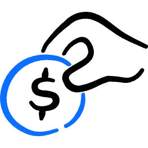 Cash Payment Coin 1 Icon from Freehand Duotone - Free Set