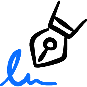 Cash Payment Pen Signature Icon from Freehand Duotone - Free Set