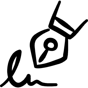 Cash Payment Pen Signature Icon from Freehand Line - Free Set