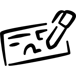 Cash Payment Sign 2 Icon from Freehand Line - Free Set