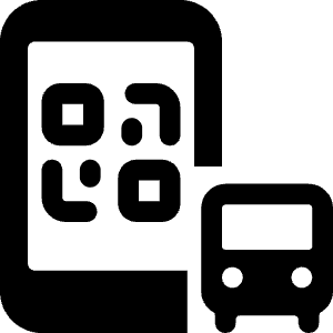 Cashless Payment Smart Pay Bus Smartphone Qr Icon from Ultimate Bold - Free Set