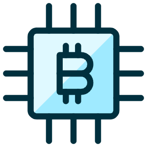 Crypto Currency Bitcoin Chip Icon from Ultimate Duotone - Free Set