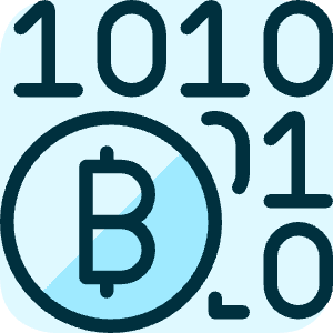 Crypto Currency Bitcoin Code Icon from Ultimate Duotone - Free Set