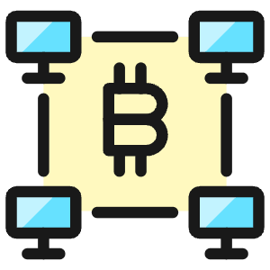 Crypto Currency Bitcoin Monitor Mining Icon from Ultimate Colors - Free Set