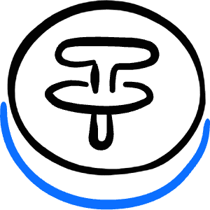 Crypto Currency Tether Icon from Freehand Duotone - Free Set