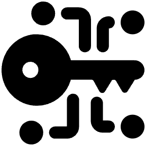 Crypto Encryption Key Icon from Ultimate Bold - Free Set