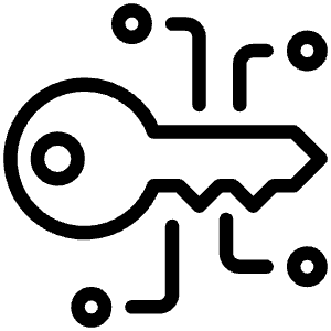 Crypto Encryption Key Icon from Ultimate Light - Free Set