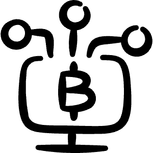 Crypto Mining Icon from Freehand Line - Free Set
