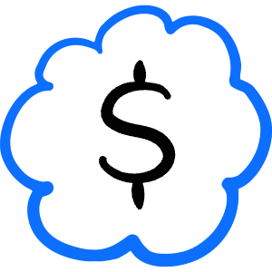 Currency Dollar Bubble Icon from Freehand Duotone - Free Set