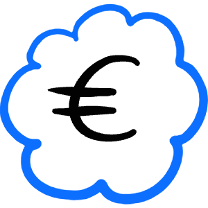 Currency Euro Bubble Icon from Freehand Duotone - Free Set