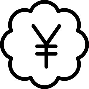 Currency Yuan Bubble Icon from Ultimate Light - Free Set