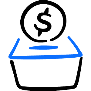 Donation Charity Donate Box Icon from Freehand Duotone - Free Set