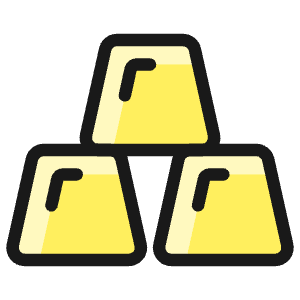 Gold Bars Icon from Ultimate Colors - Free Set