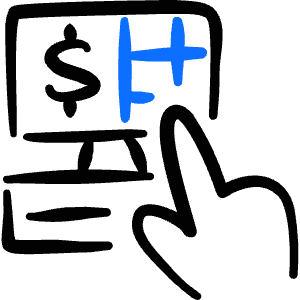 Modern Payment Self Checkout Touch Icon from Freehand Duotone - Free Set