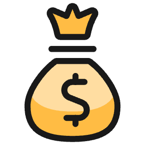 Money Bag Dollar Icon from Ultimate Colors - Free Set