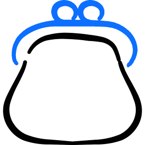 Money Coin Purse Icon from Freehand Duotone - Free Set