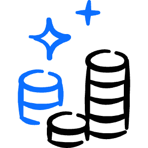 Money Coin Stack Icon from Freehand Duotone - Free Set