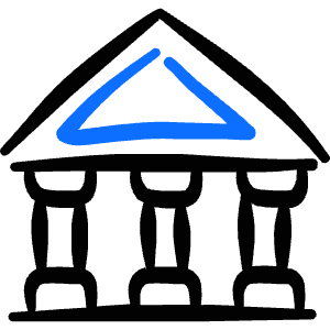 Saving Bank Icon from Freehand Duotone - Free Set