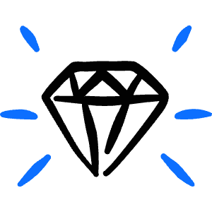 Wealth Crystal Shine Icon from Freehand Duotone - Free Set