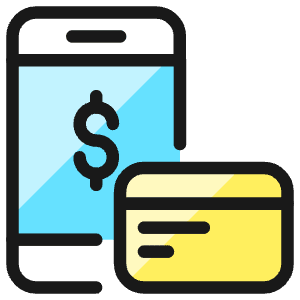 Wireless Payment Credit Card Dollar Icon from Ultimate Colors - Free Set