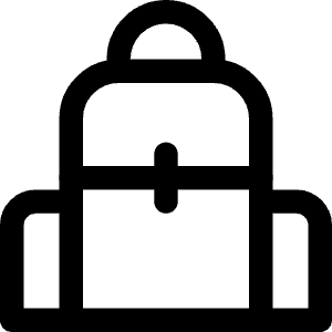 Backpack Icon from Core Line - Free Set