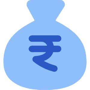Bag Rupee Icon from Core Flat - Free Set
