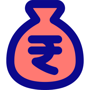Bag Rupee Icon from Core Pop - Free Set
