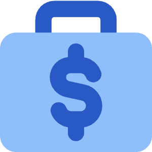 Briefcase Dollar Icon from Core Flat - Free Set