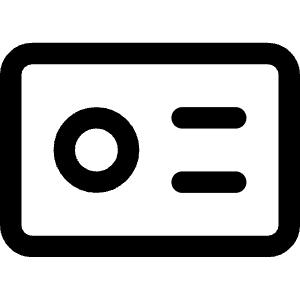 Business Card Icon from Core Line - Free Set