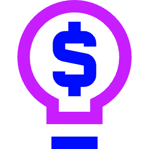 Business Idea Money Icon from Sharp Neon - Free Set