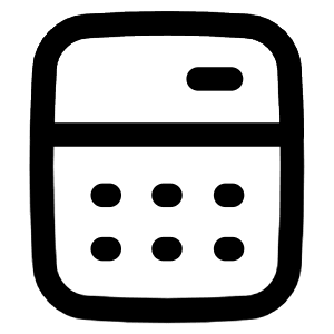 Calculator 1 Icon from Flex Line - Free Set