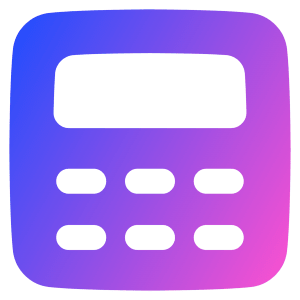 Calculator 1 Icon from Plump Gradient - Free Set