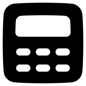 Calculator 1 Icon from Plump Solid - Free Set