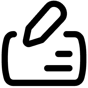 Cashing Check Icon from Flex Line - Free Set