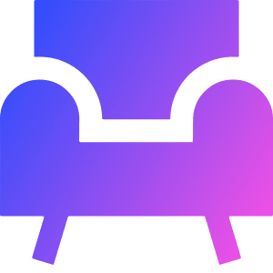 Chair 2 Icon from Sharp Gradient- Free Set