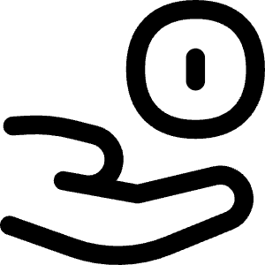 Coin Share Icon from Flex Line - Free Set