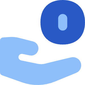 Coin Share Icon from Flex Flat - Free Set