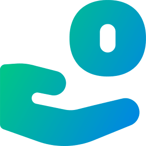 Coin Share Icon from Flex Gradient - Free Set