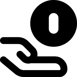 Coin Share Icon from Core Remix - Free Set