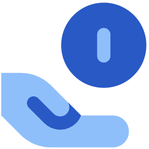 Coin Share Icon from Core Flat - Free Set