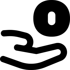 Coin Share Icon from Flex Remix - Free Set