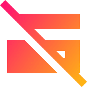 Credit Card Disable Icon from Sharp Gradient- Free Set