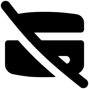 Credit Card Disable Icon from Flex Solid - Free Set