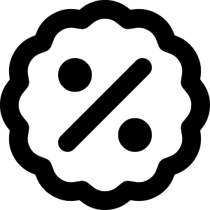 Discount Percent Badge Icon from Core Remix - Free Set