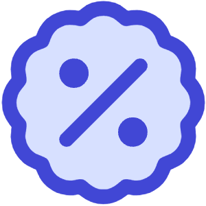 Discount Percent Badge Icon from Core Duo - Free Set