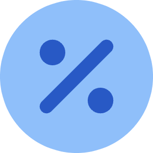 Discount Percent Circle Icon from Core Flat - Free Set