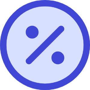 Discount Percent Circle Icon from Core Duo - Free Set