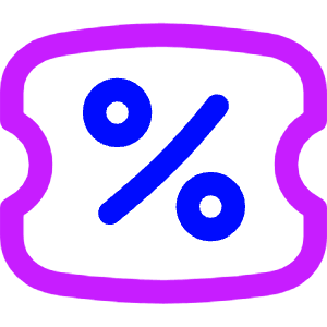 Discount Percent Coupon Icon from Flex Neon - Free Set