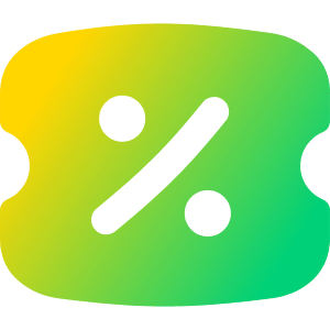 Discount Percent Coupon Icon from Flex Gradient - Free Set